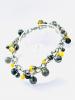 Bracelet dans les tons jaune et gris