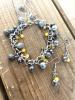 Bracelet dans les tons jaune et gris