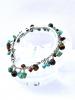 Bracelet dans les tons turquoise et marron