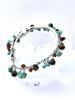 Bracelet dans les tons turquoise et marron
