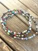 Collier sautoir Multi gemmes long