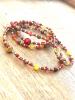Long collier "Automne" couleurs chaudes